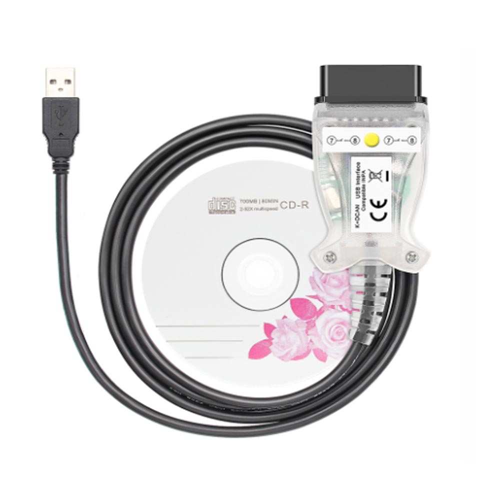 INPA K+DCAN for BMW E chassis FT232RL 9241 白 色PCB 按压开关