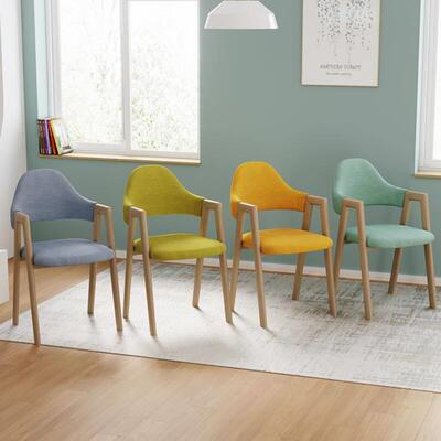 Nordic restaurant Dining chair backrest makeup soft stool