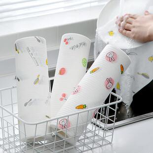 Kitchen Dual-Use Printed Lazy Cloth for Cleaning, Thickened