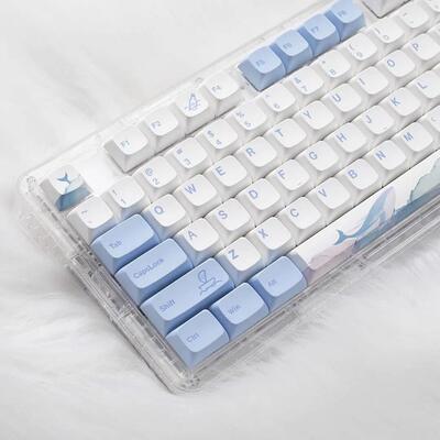 133 Keys XDA Profile Keycap Ocean Whale Theme PBT Keycaps Fo