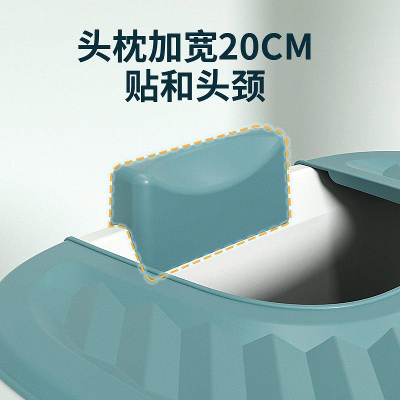 厂家直销感温式折叠浴桶成人泡澡桶洗澡盆可伸手便捷式汗蒸沐浴盆