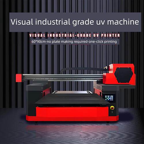 小视觉定位6090Uv打印机水晶标签亚克力金属板铭牌不锈钢塑料印刷