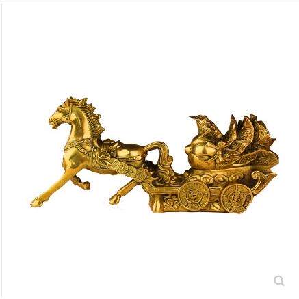 打开大铜马纯铜马白菜马车黄金0公斤元宝工艺品财富饰品之家