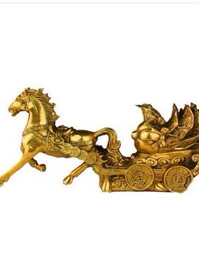 打开大铜马纯铜马白菜马车黄金0公斤元宝工艺品财富饰品之家