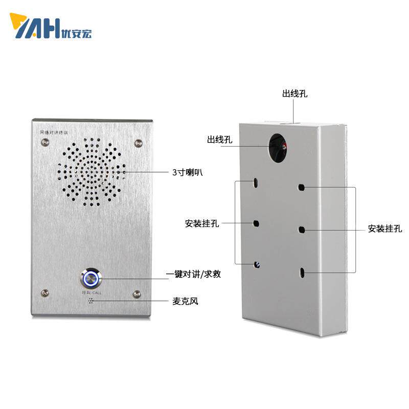 IP网络对讲公网一键对讲智慧灯杆对讲ATM网络紧急求助停车场对讲