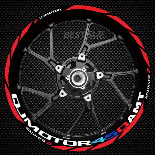 适用新款钱江赛450AMT 550S 600RS 800 250改装轮壳贴纸反光贴片