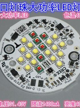 44W大功率高显色22个进口灯珠LED灯板 31V1400ma高亮度LED灯板