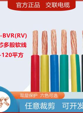 RV国标电线单芯多股软铜线BVR 10 16 25 35 50 70 95 120平方阻燃