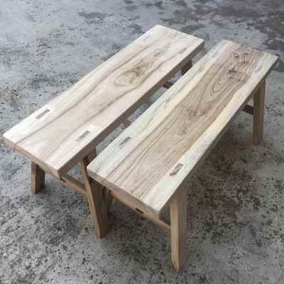 定制香樟木大板凳原木长条凳八仙桌宽凳家用换鞋床尾凳茶台高凳子