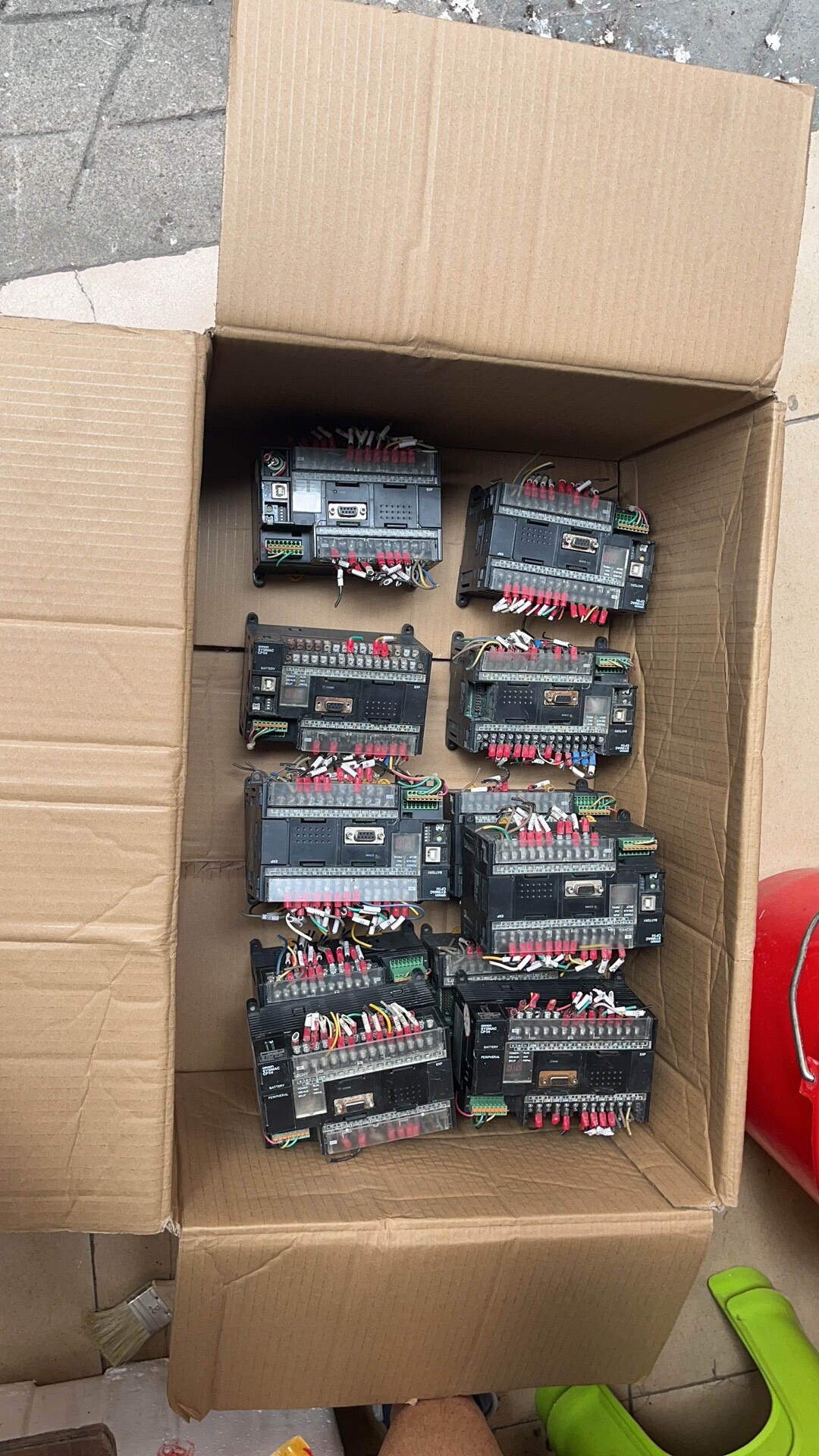 欧姆龙plc cp1h-xa40dt-d-mj，拆机功能完好