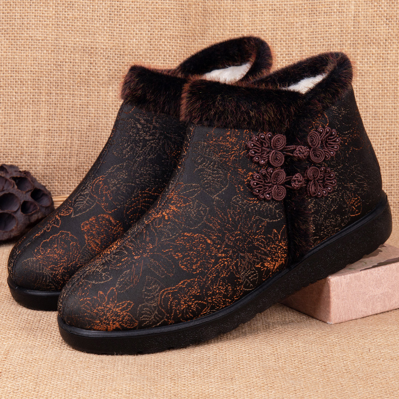 老年人老北京棉鞋保暖保暖棉鞋