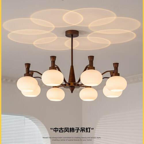 中古风客厅吊灯美式大厅主灯法式书房灯餐厅灯南洋风房间卧室灯具