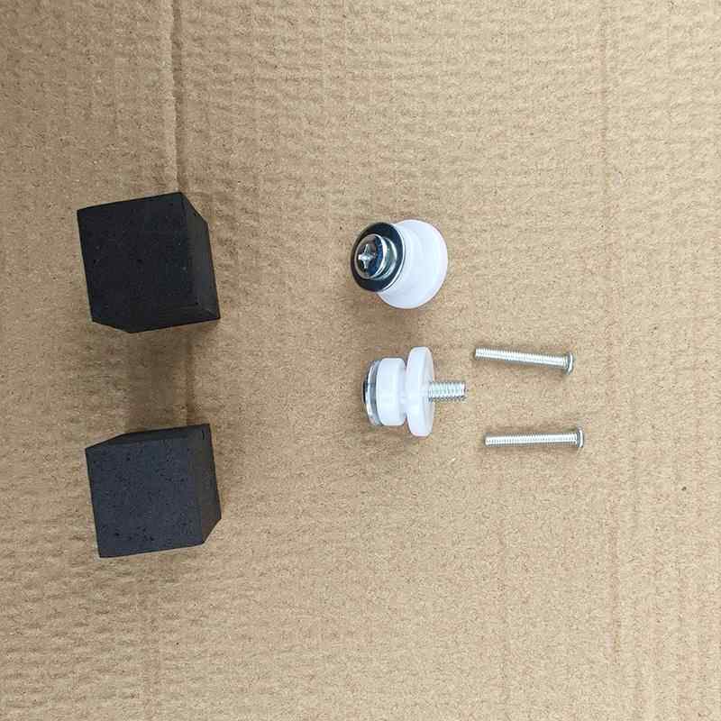 电视机挂架配件背面固定白色挂扣挂轮018019型架配件螺丝包海绵垫
