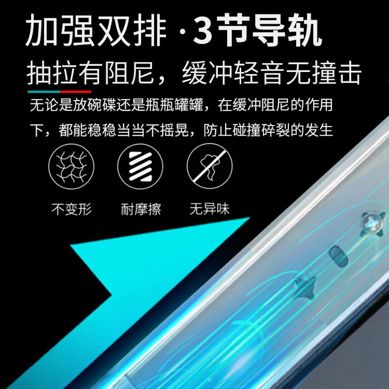 橱柜转角拉篮全开小怪物厨房太空铝合金抽屉式拐角收纳架大容量架
