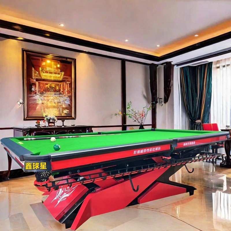 台球桌中八标准台台球厅钢库自动回球桌球台室内家用商业球房台球