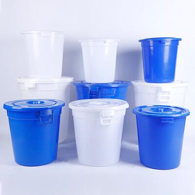 厂家形大ICA号储水桶加厚圆带盖大口仓水桶外车间库户带盖清洁桶