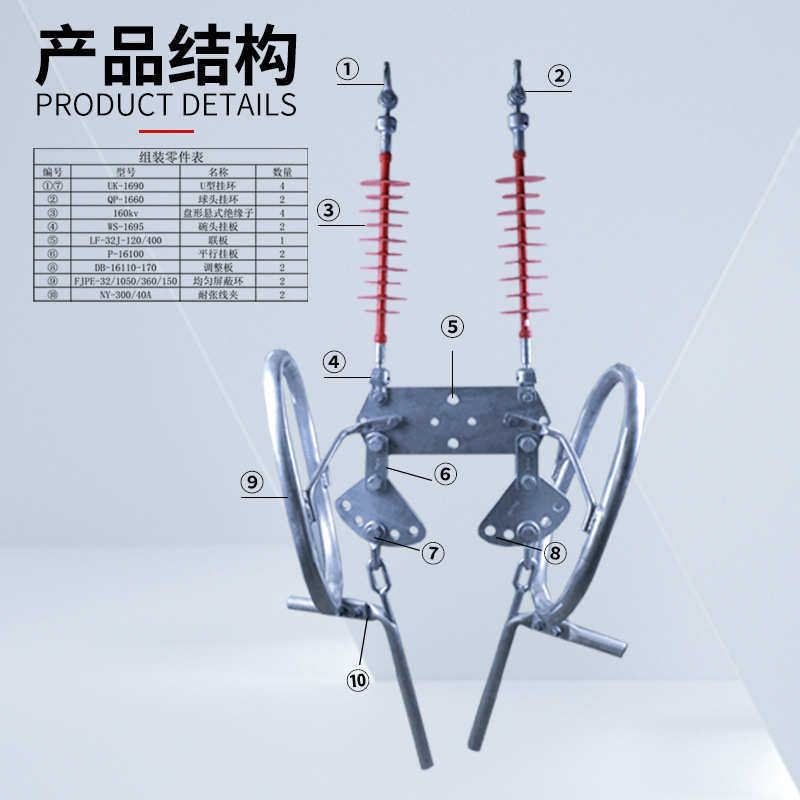 导线双联双耐张金具串