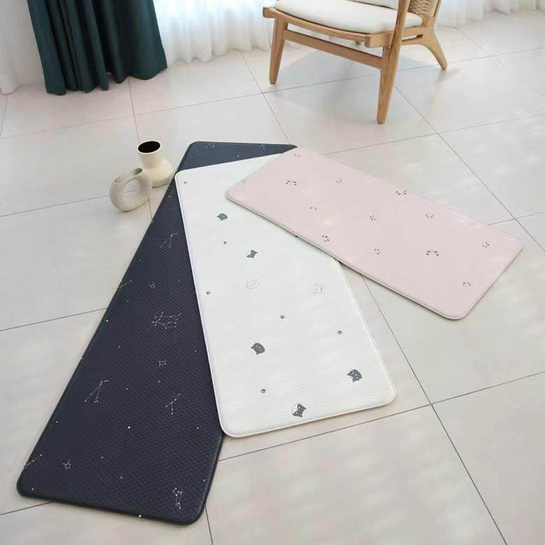 韩国进口厨房地垫坐防滑可擦洗免洗PVC进门化妆室双面加厚脚垫子