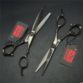 火匠黑色5.5 6寸龙柄浏海打薄美发剪平剪削发牙剪发廊专业理髲剪