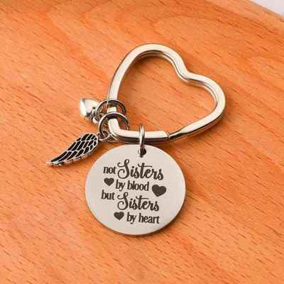 best friends keychain keyring friendship sister jewelry gift