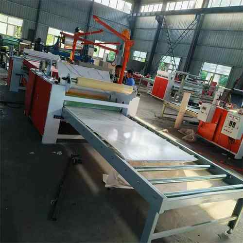 柜门多层板贴膜机 碳晶墙板涂胶覆膜机 pet高光膜pur热熔胶平贴机