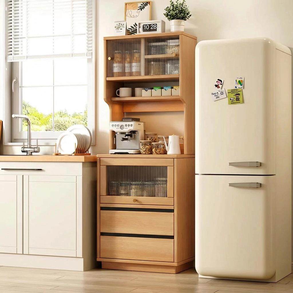 餐边柜备餐柜餐厅商用窄边柜置物柜子储物柜落地咖啡机厨房碗柜架