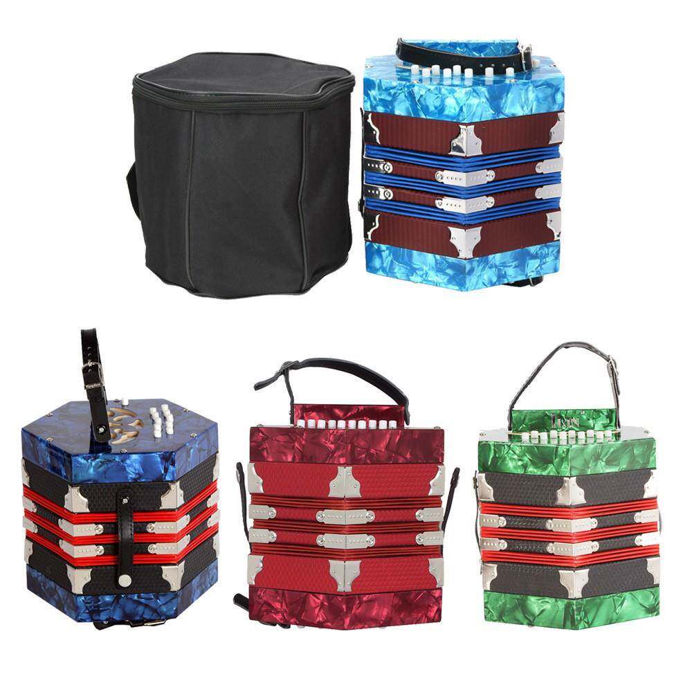 六角手风琴20键40音手风琴儿童成人初学者演奏手风琴键盘乐器