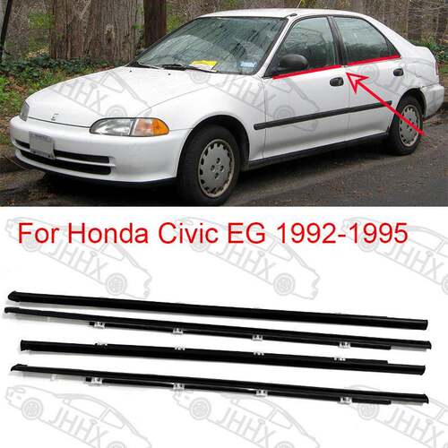 CIVIC思域EG1992-1995车门外压条车门玻璃挡水密封条防水装饰条