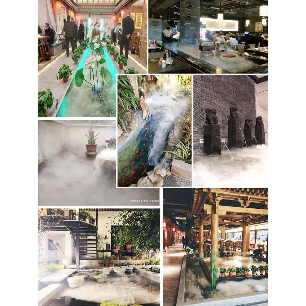 超声波雾化头十头雾化板假山水池鱼塘水景喷雾器雾霭机水雾雾霭机