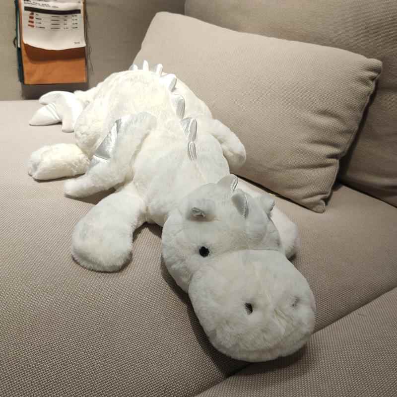 正品赛特礼嘟嘟新款1/4吋套筒扳睡手龙毛绒玩具抱着柔觉的恐龙玩