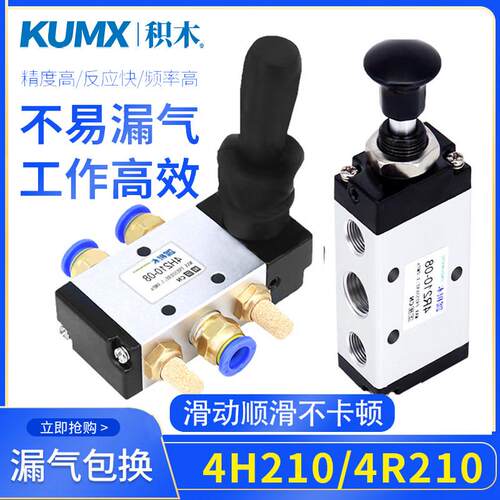 4H210一08手动换向阀4H310气动手板阀4R210-08手拉阀4L210 3H210