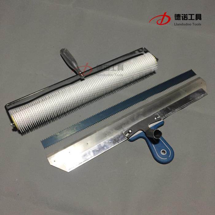 正品自流平泥施工工具滚钉鞋刮板耙子套装鞋环氧水地坪漆钉筒17寸