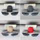 Sunglasses Clip Magnetic Car Glasses Visor Cowhide Case Sun