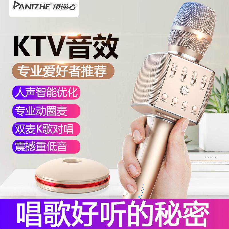 叛逆者 Y15-1无线 线蓝牙音响话筒一体麦克风家庭ktv全民k歌手机