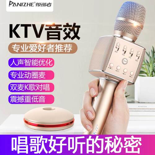叛逆者 Y15-1无线 线蓝牙音响话筒一体麦克风家庭ktv全民k歌手机