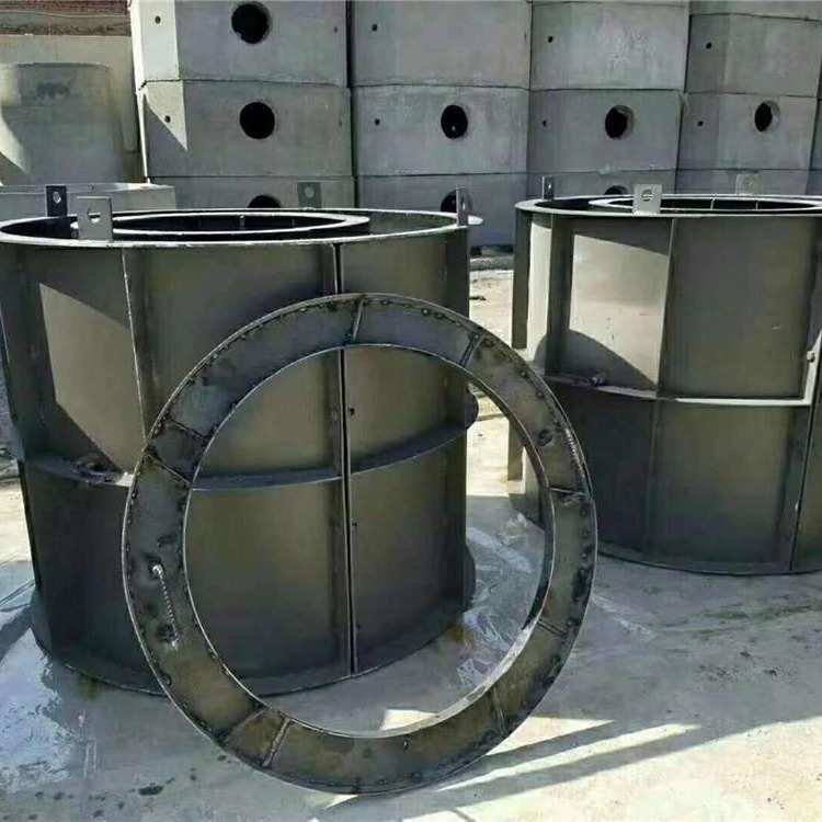 检查井钢模具圆形椭圆市政电力处理钢模板预制雨水污水处理检查井