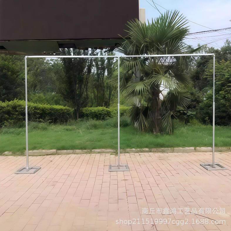 婚庆铁艺架子布幔支架摄影背景布支撑架伸缩杆子拱门森系铁艺花架