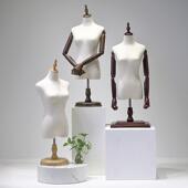 定制店人体模特架子橱窗展示 店女模特道具半长套装 女装 桌模特服装