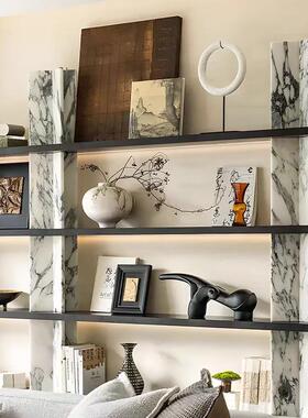 现代样板间书房书架电视柜长鼻兽花器首饰盒组合饰品装饰创意摆件