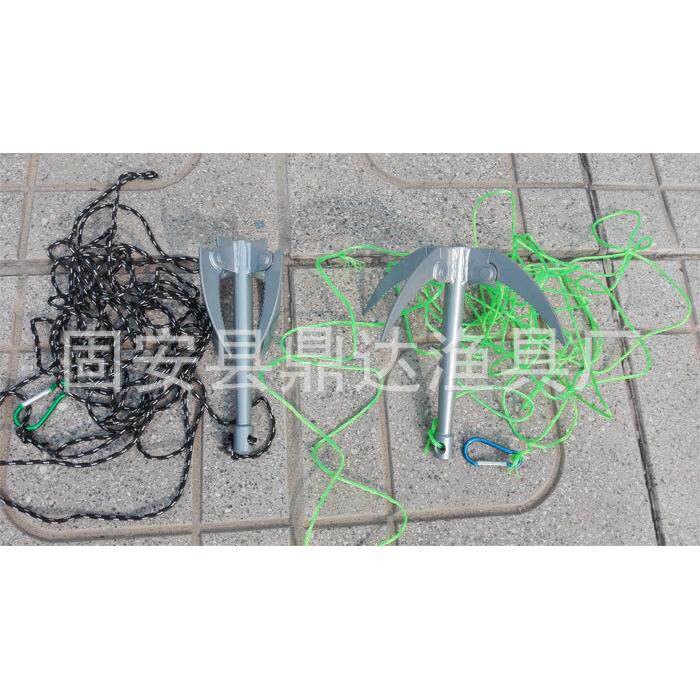 带绳 割草刀 折叠四爪 水草刀 带登山扣锚刀