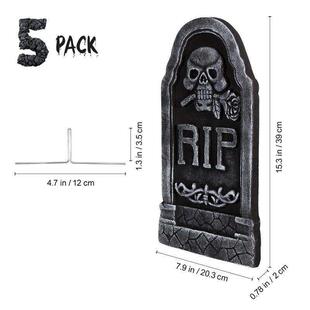 5PCS/6pcs Halloween Tombstone Decorations Realistic and