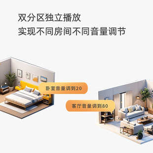 z5智能 多功能主机 z4背景音乐系统背景音乐寸控制器向往4嵌入式