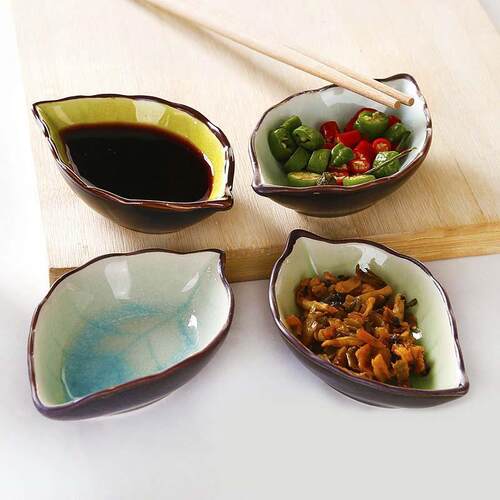 Ceramic small dishes, Japanese style tableware, vinegar dish