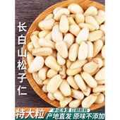 长白山野生松子仁熟特大东北松仁粒生即食2023新货原味红松500g