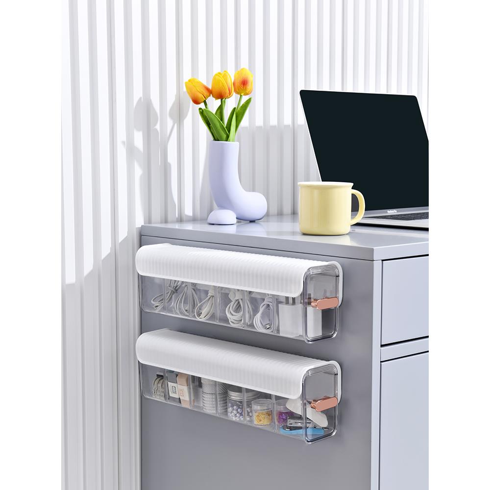 充电线数据线存储盒壁挂式电源线充电器组织者桌面电缆管理盒电缆