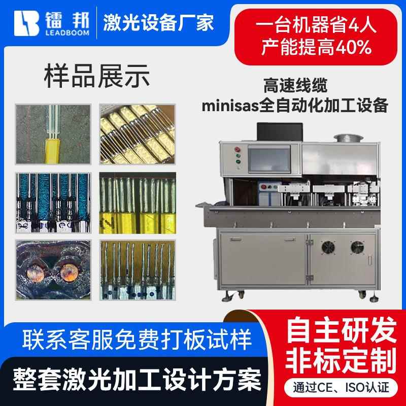 厂家定制Minisas高速线处理机全自动化设备type-c激光加工剥线机