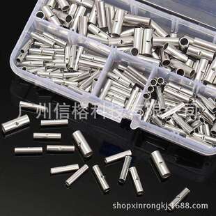 跨境 裸中接管盒装200pcs 裸端子铜端子压接焊接端子22-10awg