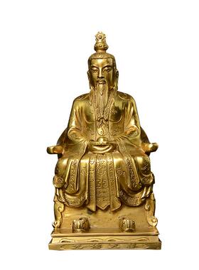 三清道祖太上老君灵宝天尊原始天尊洪君老子天尊铜像神像工艺品