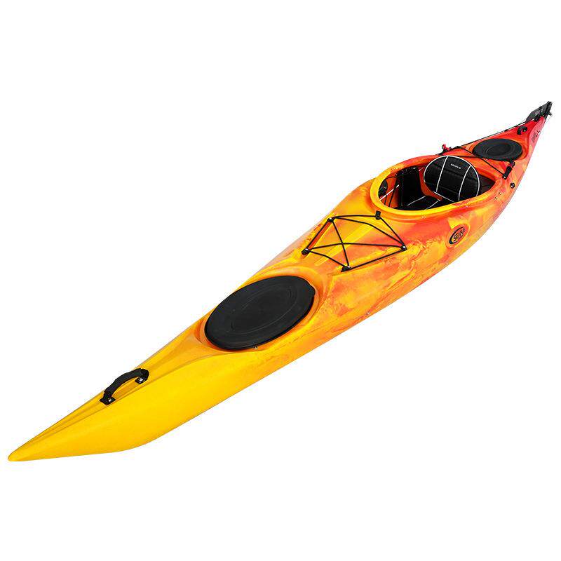 SEAFLO皮划艇kayak冲锋舟加厚硬底座舱式独木舟单人艇水上划艇