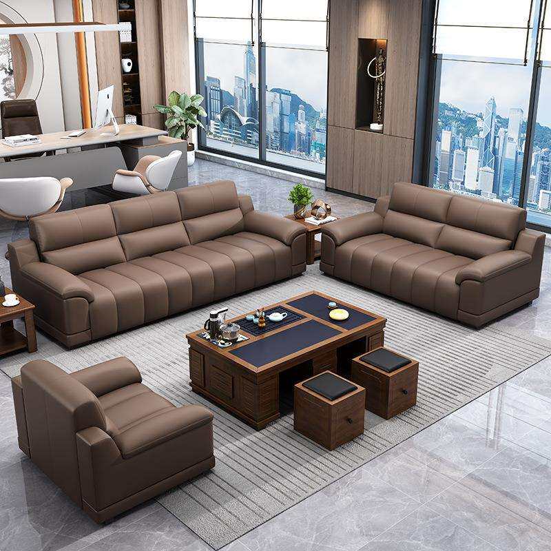 无品牌/公沙发简约接待三人位茶组合现代多人几办公办小户型商务